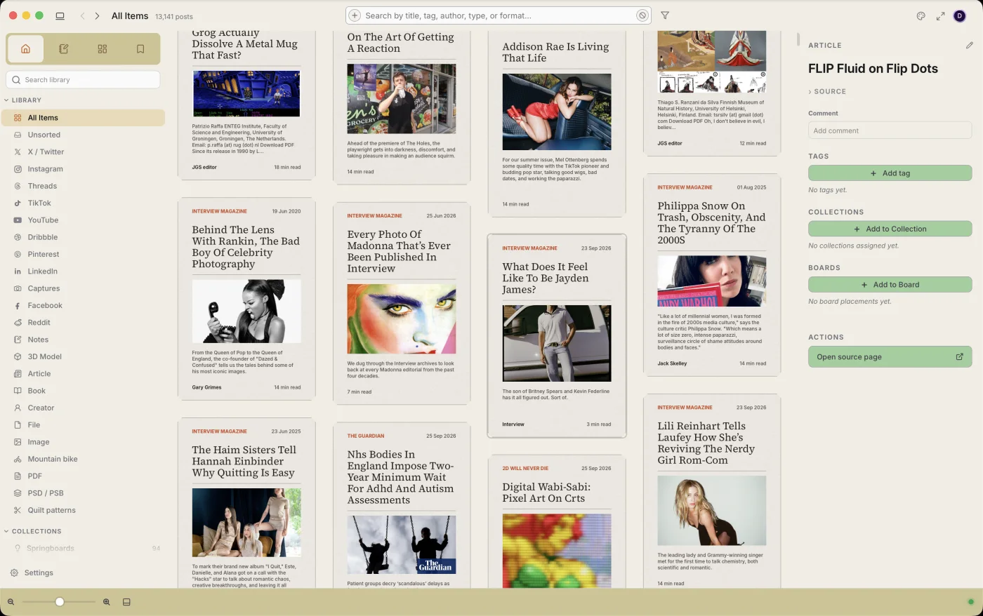 A contrasting light gallery theme